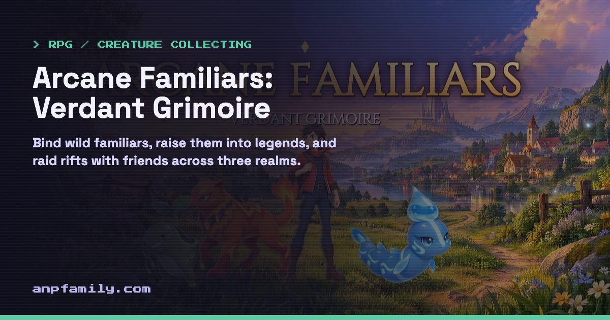 Arcane Familiars: Verdant Grimoire banner